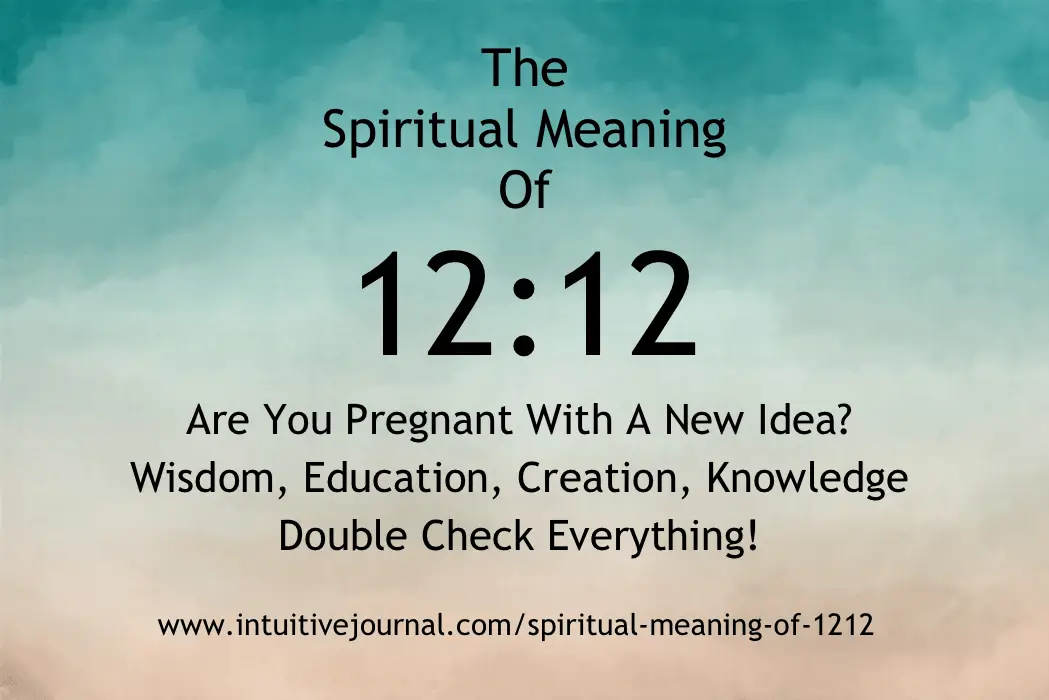 The spiritual meaning of 1212
